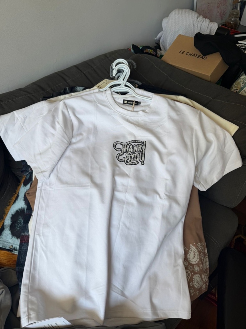 The Marathon Clothing White 'Thank You' Graphic Tee